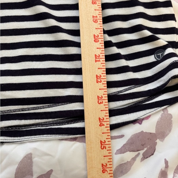 Talbots Classic Black and White Striped Tee - Picture 5 of 8